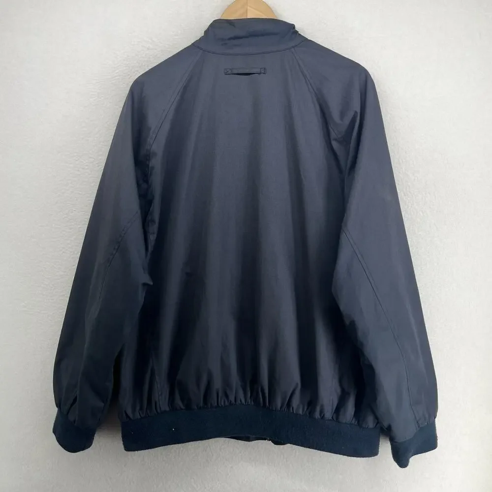 ORVIS Jacket Mens XL Harrington Bomber Tartan Plaid Lined Full Zip Blue VTG - Picture 3 of 12